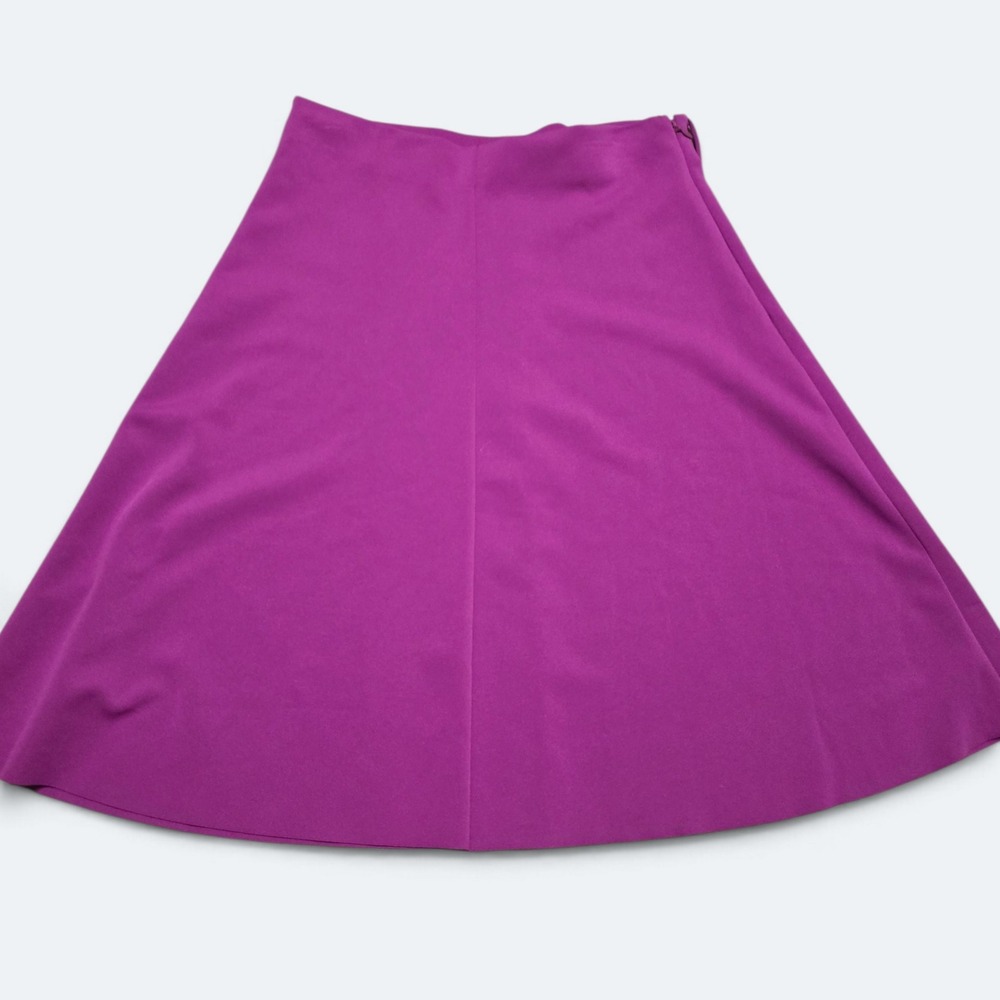 Worthington Magenta Purple A-Line Skirt Womens Size 4 Knee Length Flare